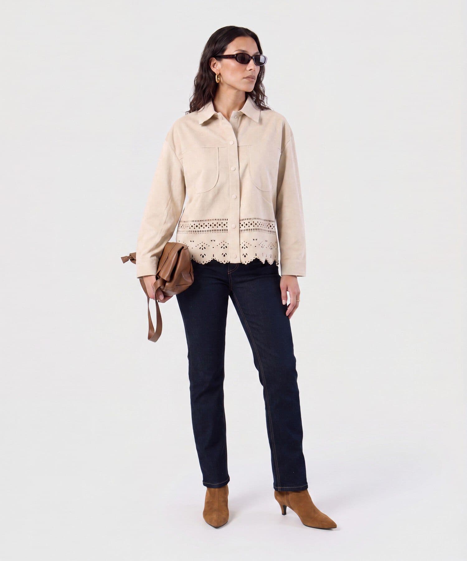 Chaqueta Carmín de Día arena para mujer, vista 2