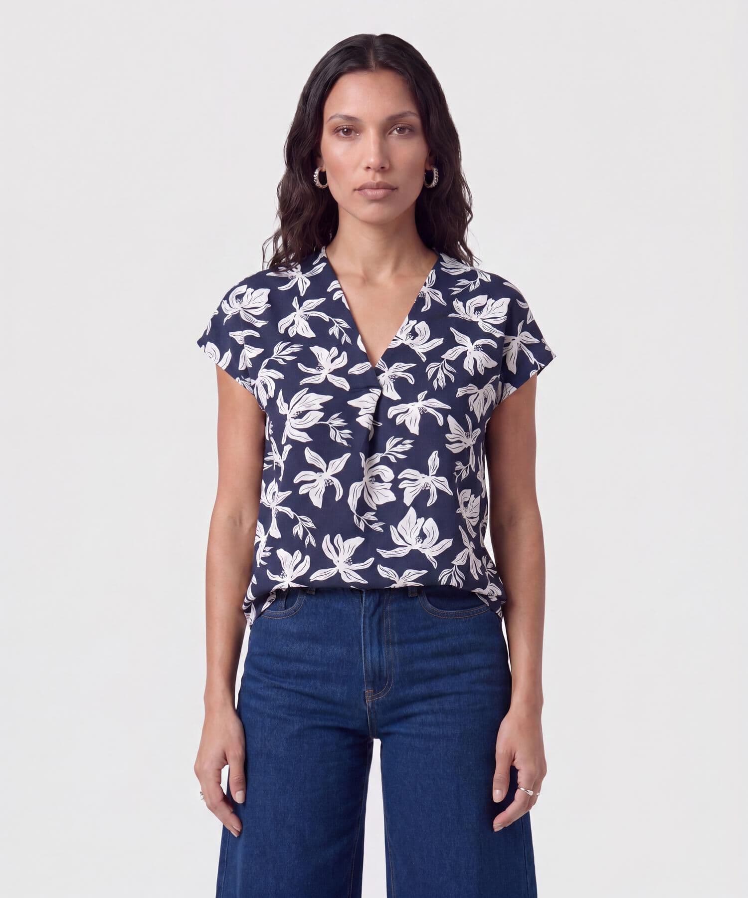 Camiseta Sabana Edición Índigo azul marino para mujer, vista principal