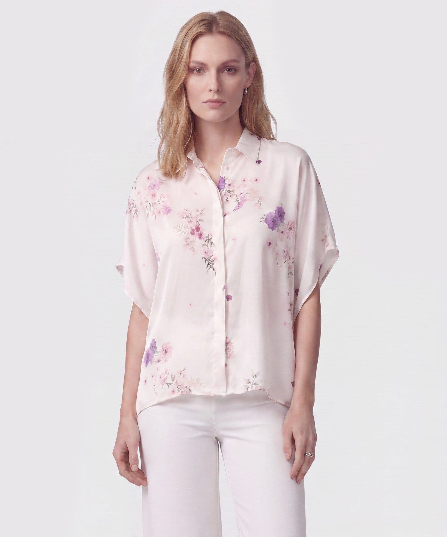 Blusa Brisa Suave azul marino para mujer, vista principal