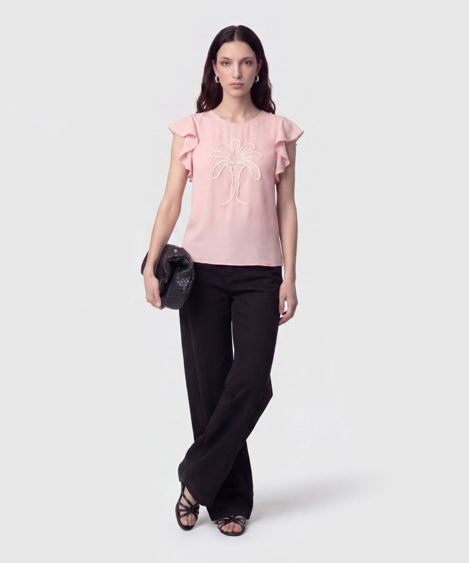 Blusa Cauce de Día rosa empolvado para mujer, vista 2
