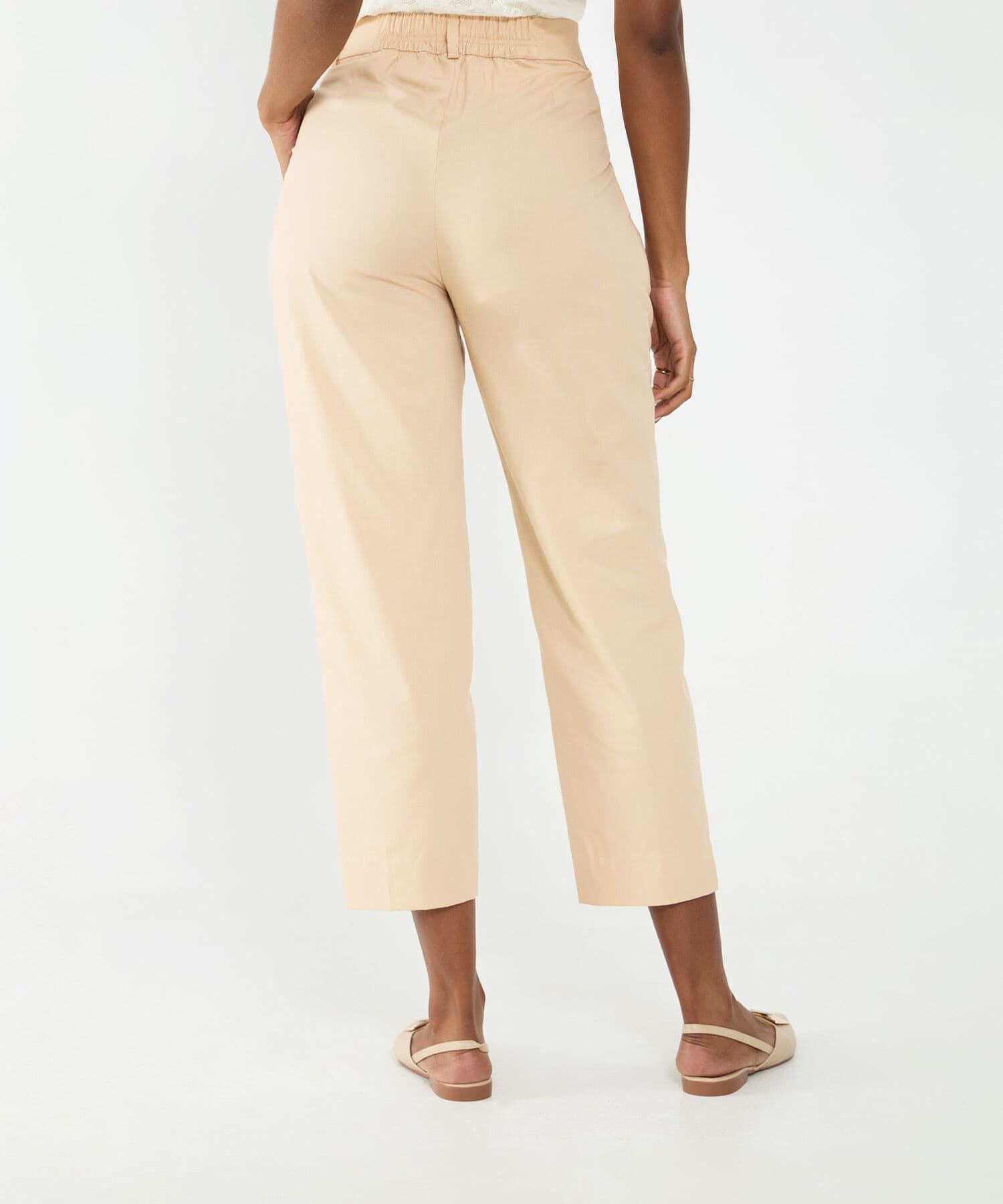 Pantalón Julieta Esencial arena para mujer, vista 4