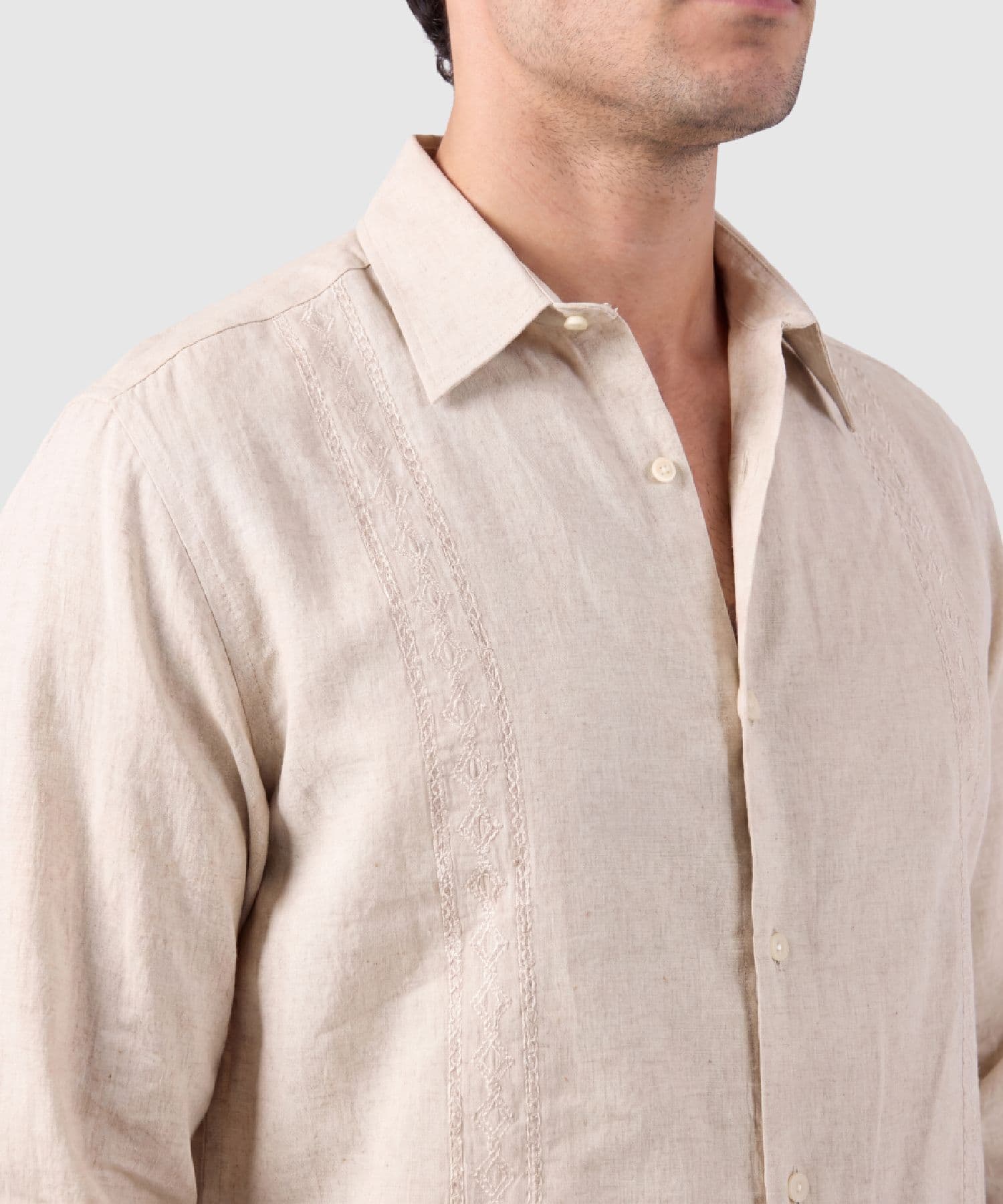 Camiseta Coral Esencial arena para hombre, vista 3