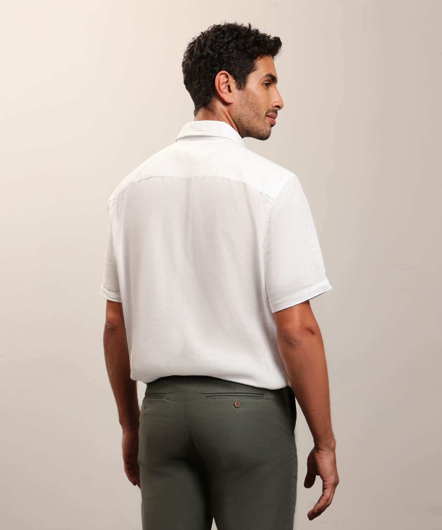 Camisa Celeste de Día blanco para hombre, vista 4
