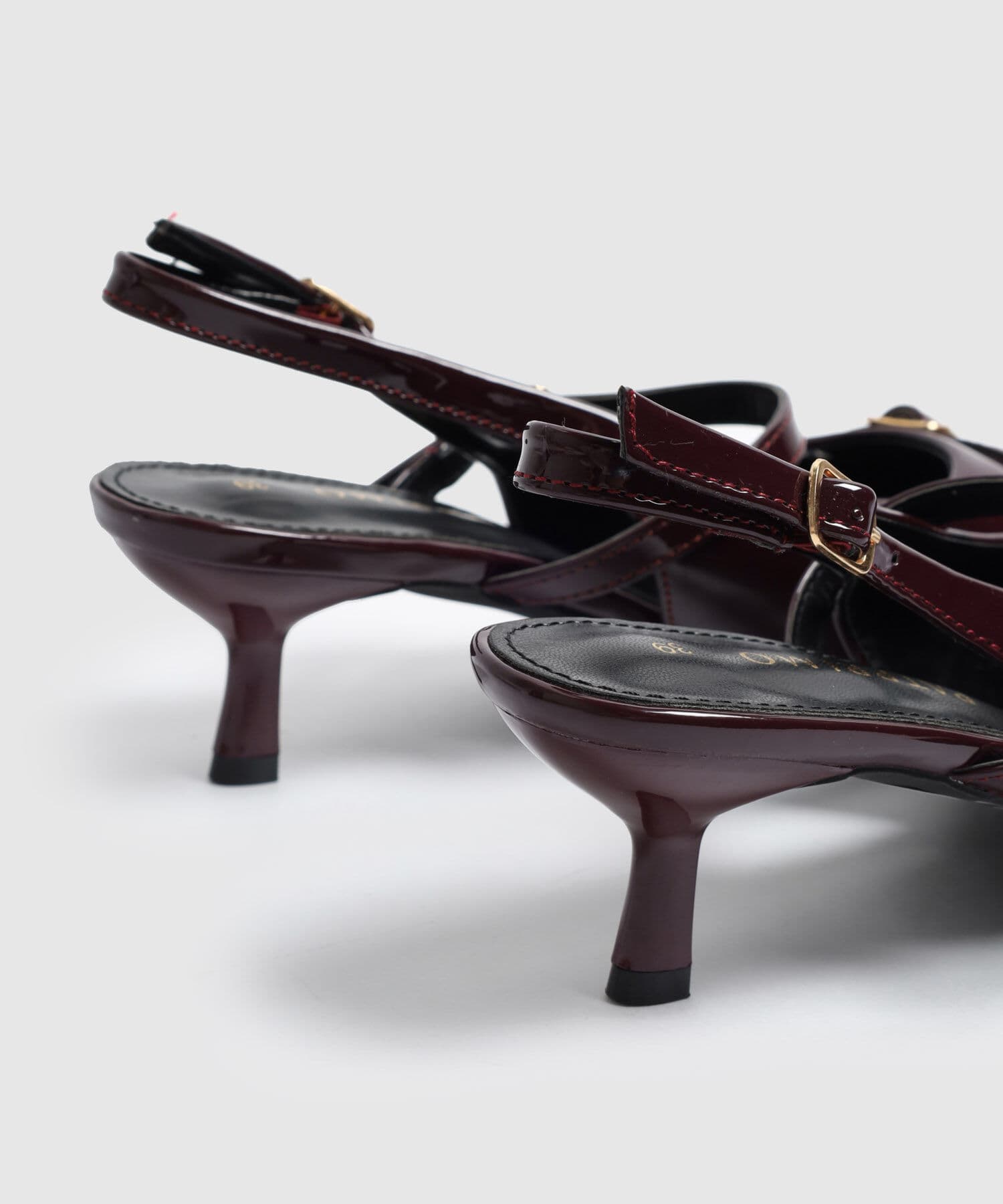 Tacón Marfil Fluido negro para mujer, vista 4