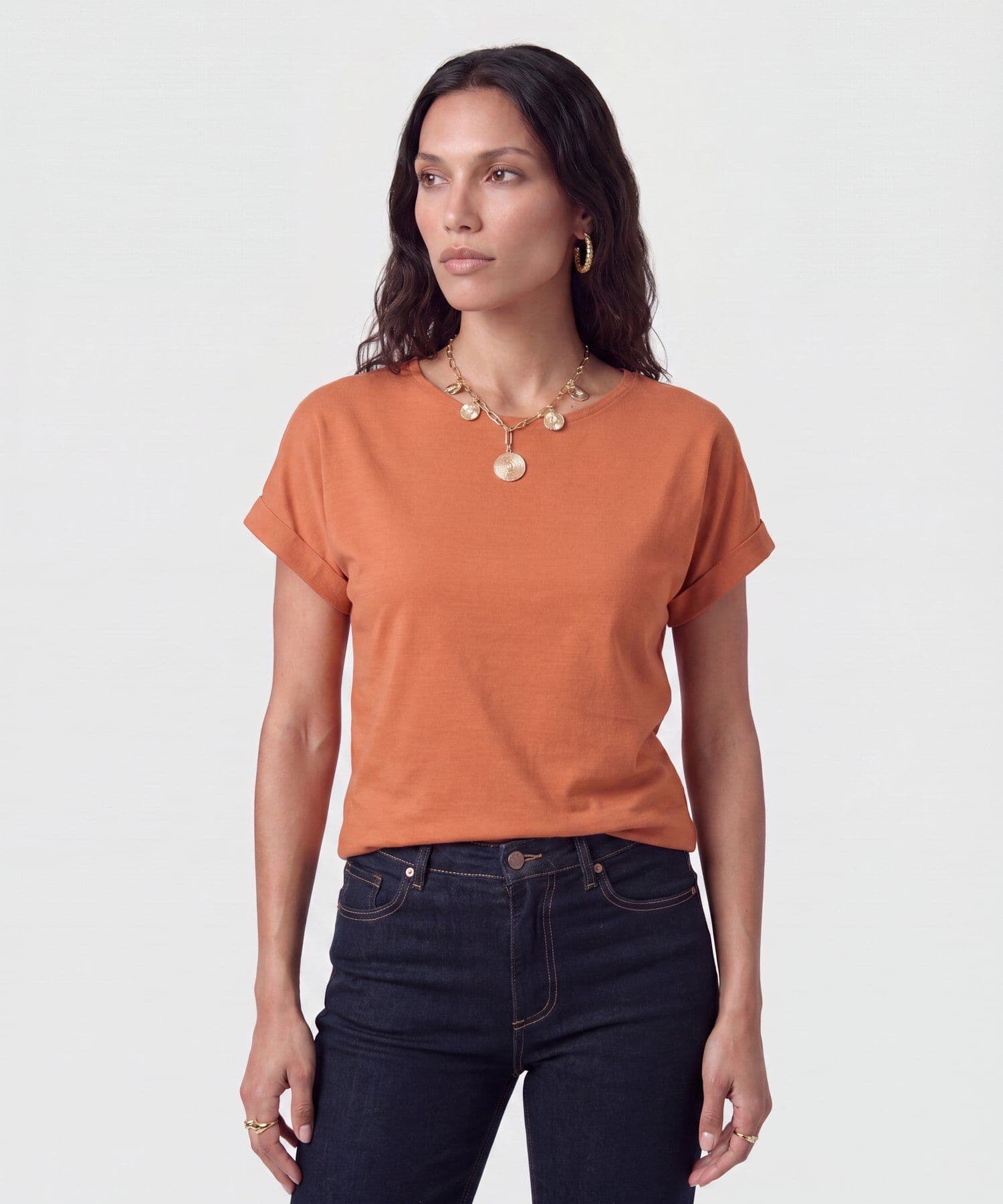 Blusa Ámbar Sastre naranja para mujer, vista principal