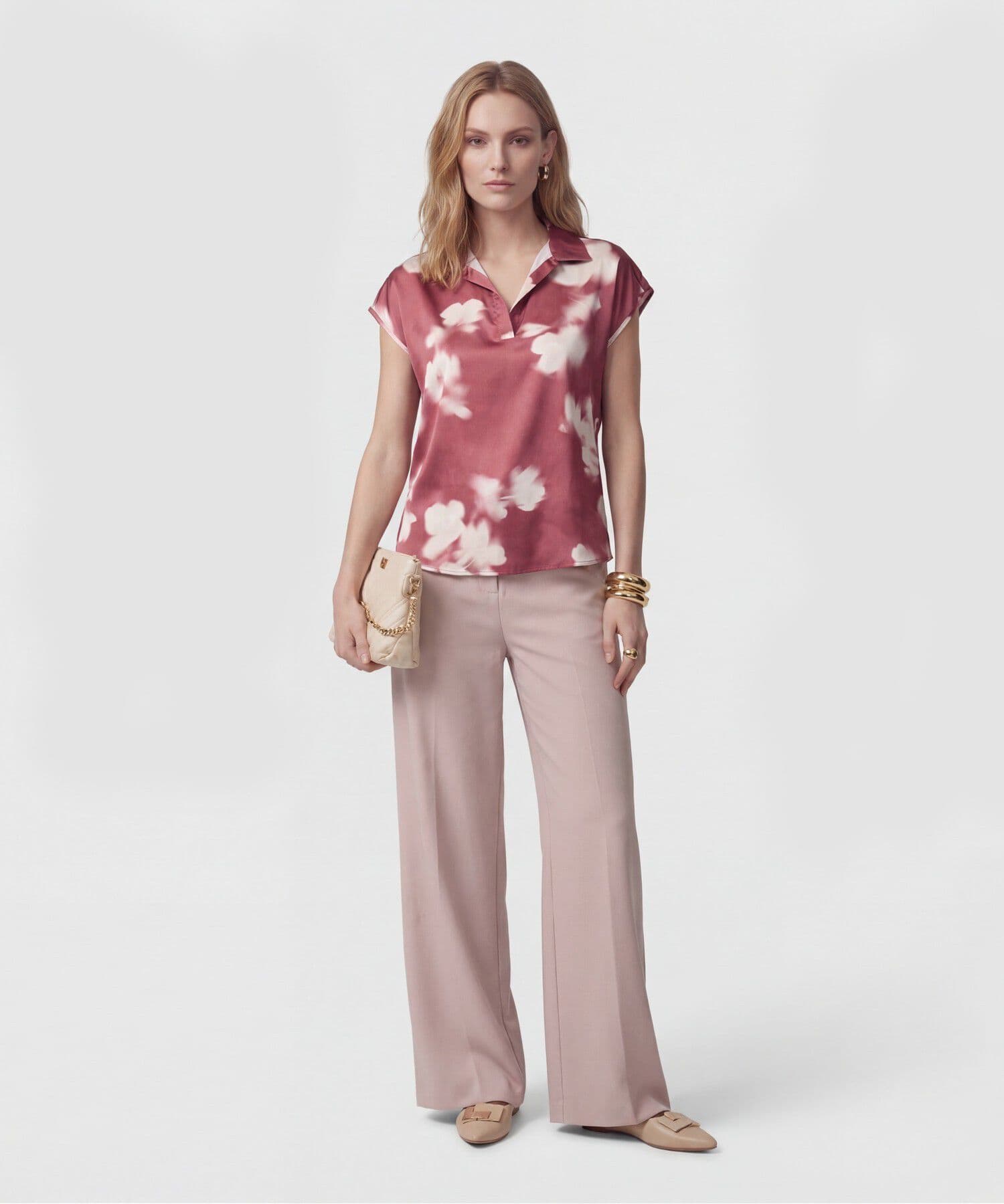 Blusa Orquídea Esencial lila para mujer, vista 2