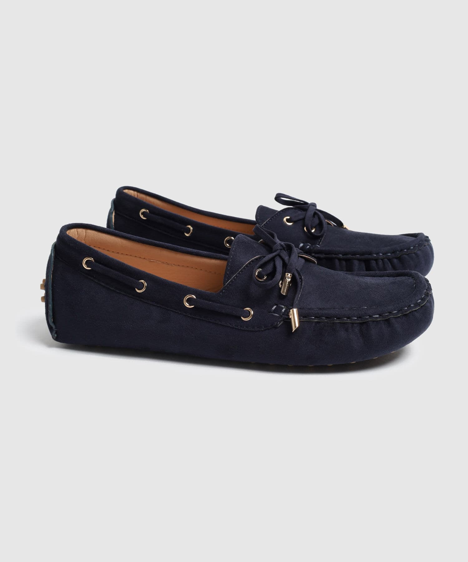 Mocasines Cedro Edición Lino azul marino para mujer, vista 2