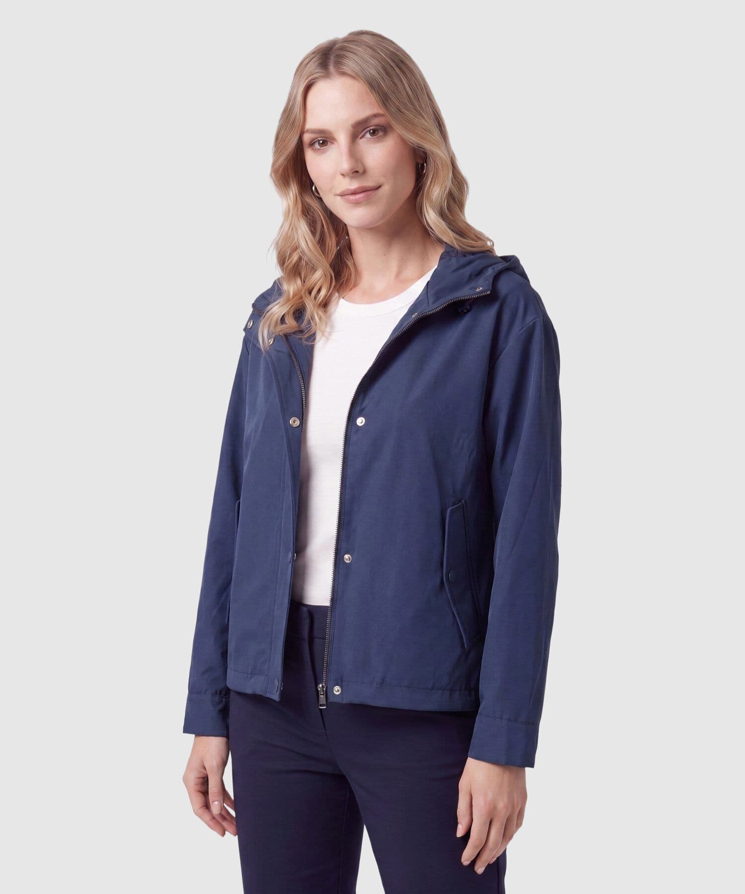 Chaqueta Solana Texturizado azul marino para mujer, vista principal