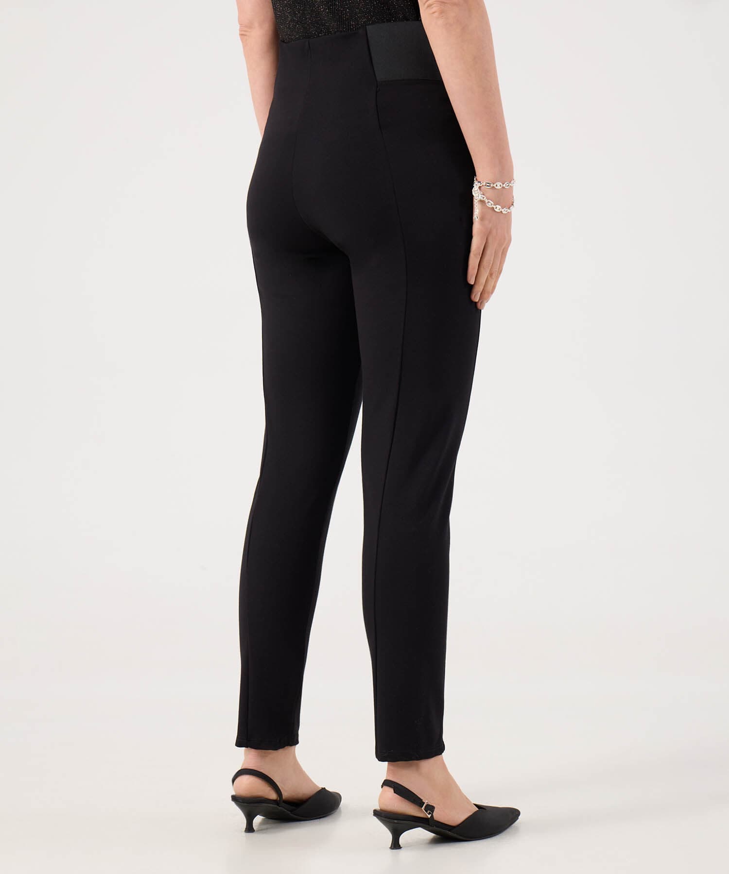 Camiseta Bahía Fluido negro para mujer, vista 4