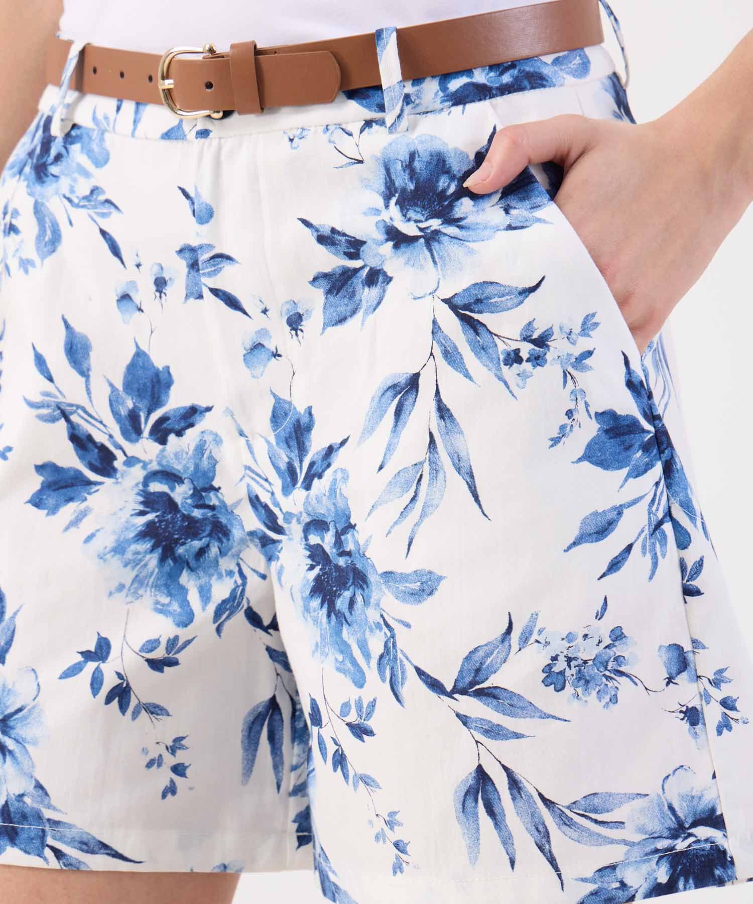 Bermuda Lumbre de Ciudad azul marino para mujer, vista 3