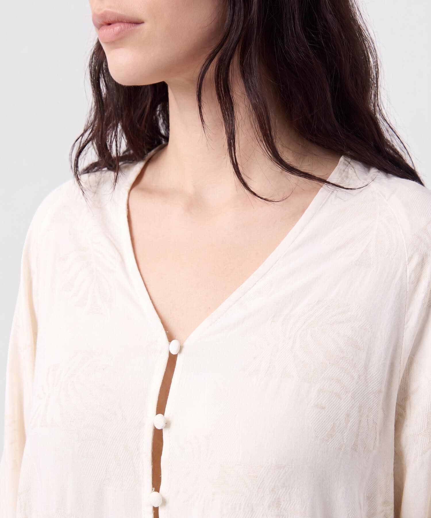 Blusa Horizonte Sastre arena para mujer, vista 3