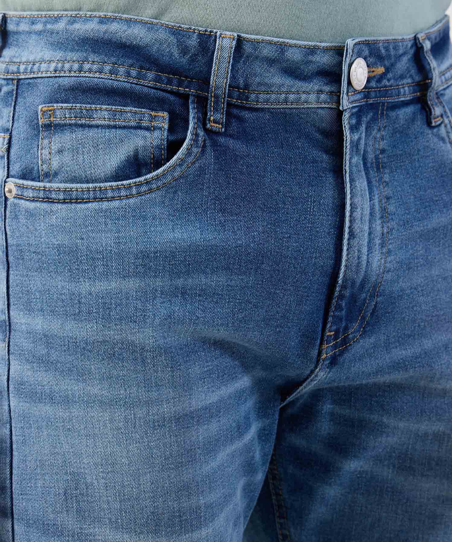 Jean Horizonte Natural azul marino para hombre, vista 3
