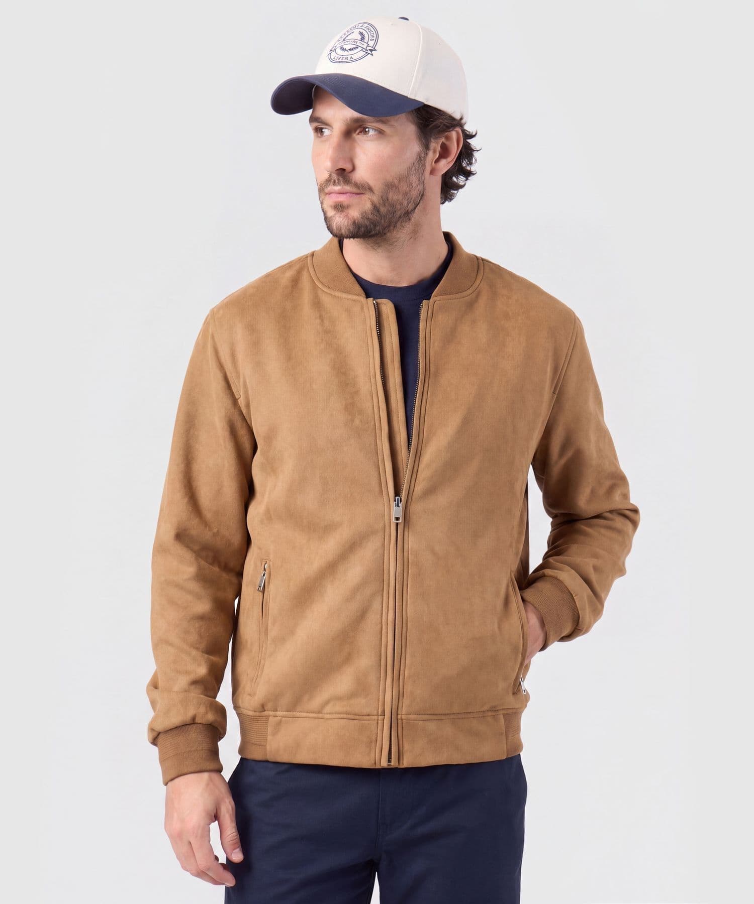 Chaqueta Granada Esencial café para hombre, vista principal