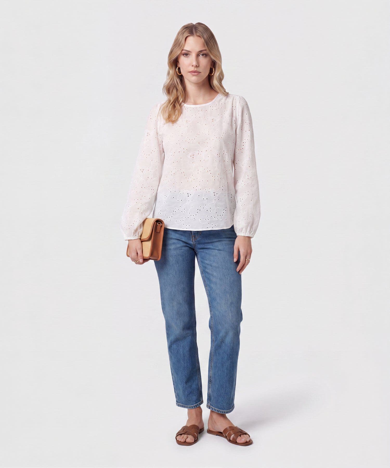 Blusa Julieta Suave blanco para mujer, vista 2