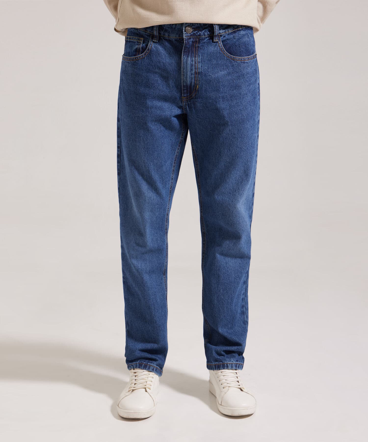 Jean Brisa Texturizado azul marino para hombre, vista principal