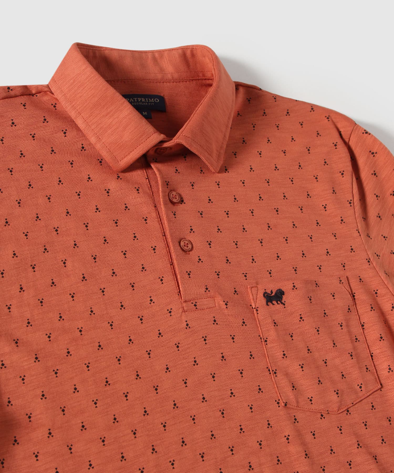 Polo Sierra Fluido naranja para hombre, vista 2