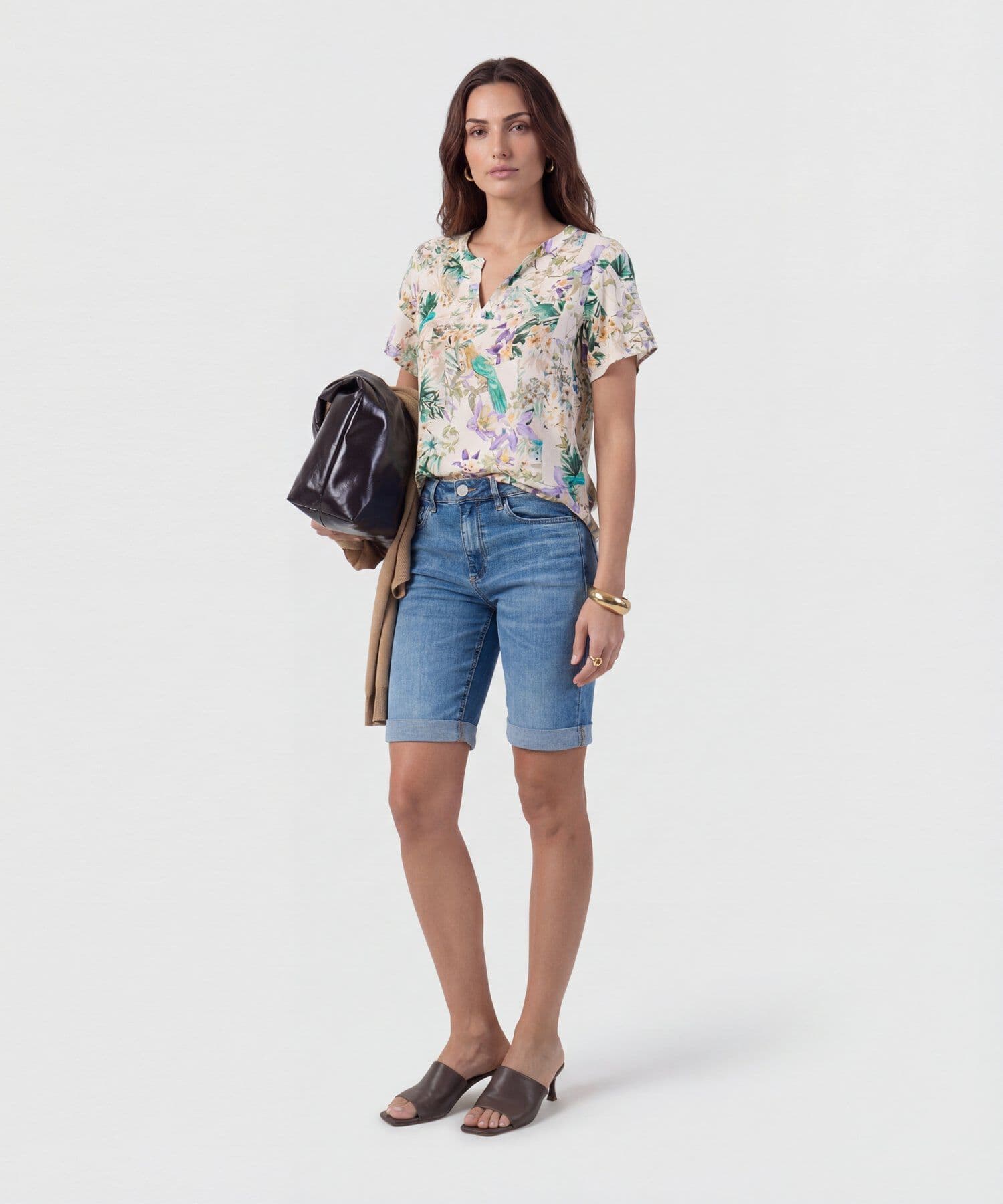 Blusa Cedro de Ciudad gris humo para mujer, vista 2