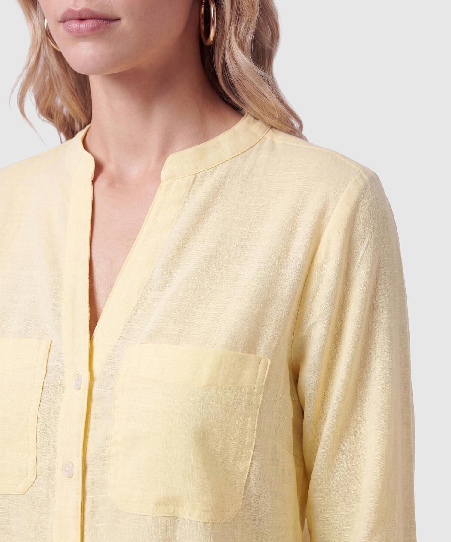 Blusa Guayacán Relajado azul marino para mujer, vista 3