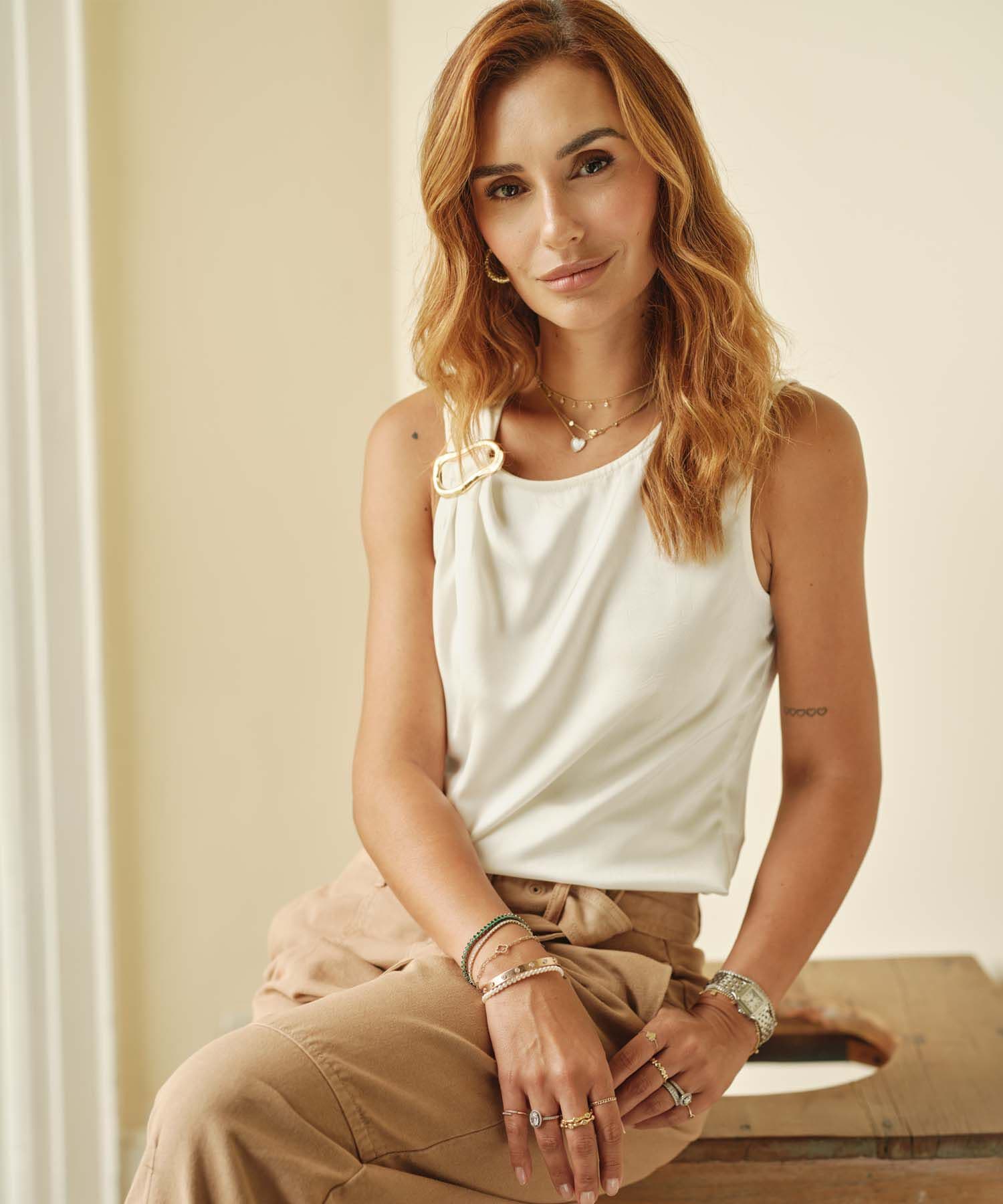 Blusa Serena Sastre blanco para mujer, vista principal