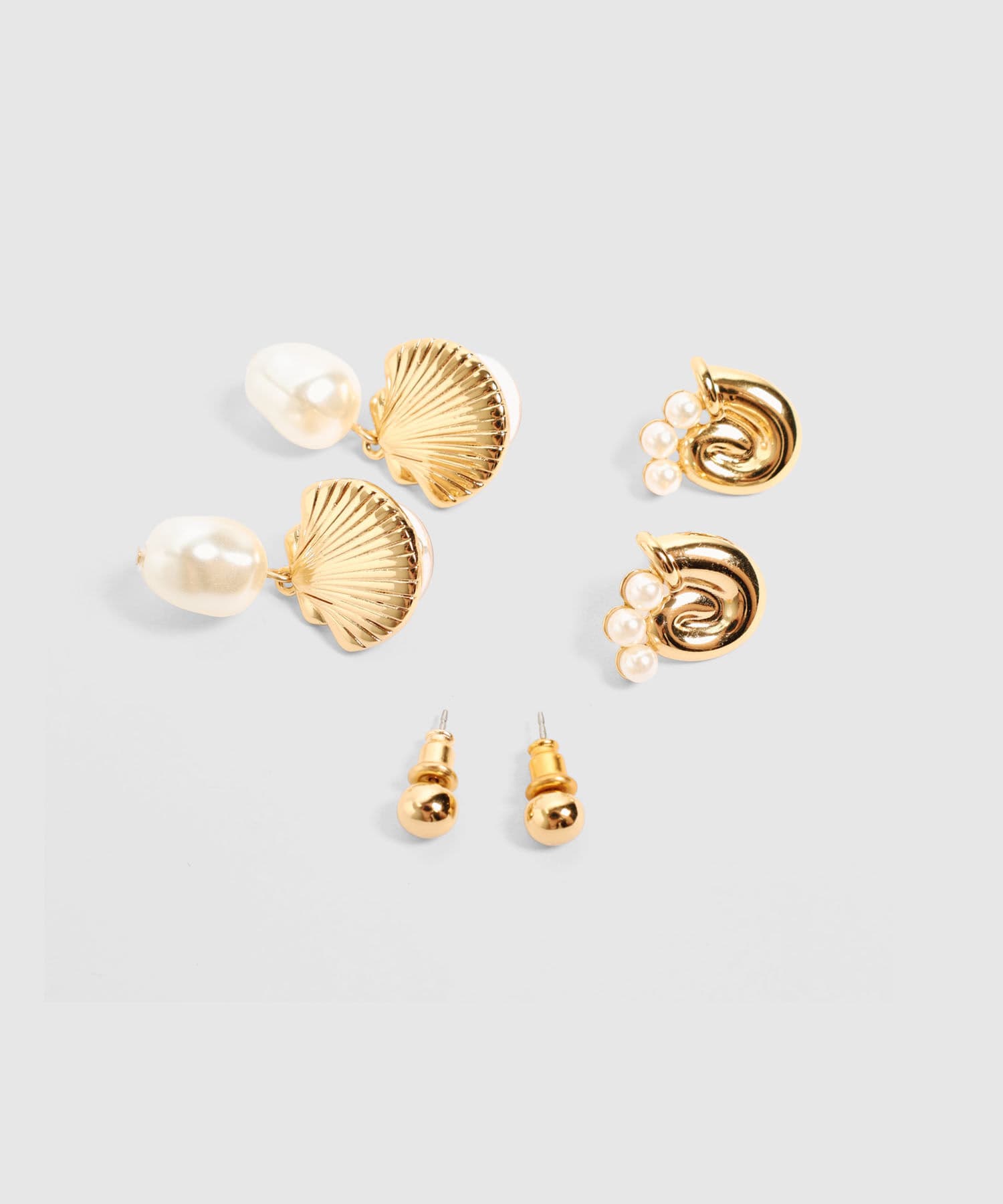 Aretes Guayacán Edición Índigo dorado para mujer, vista principal