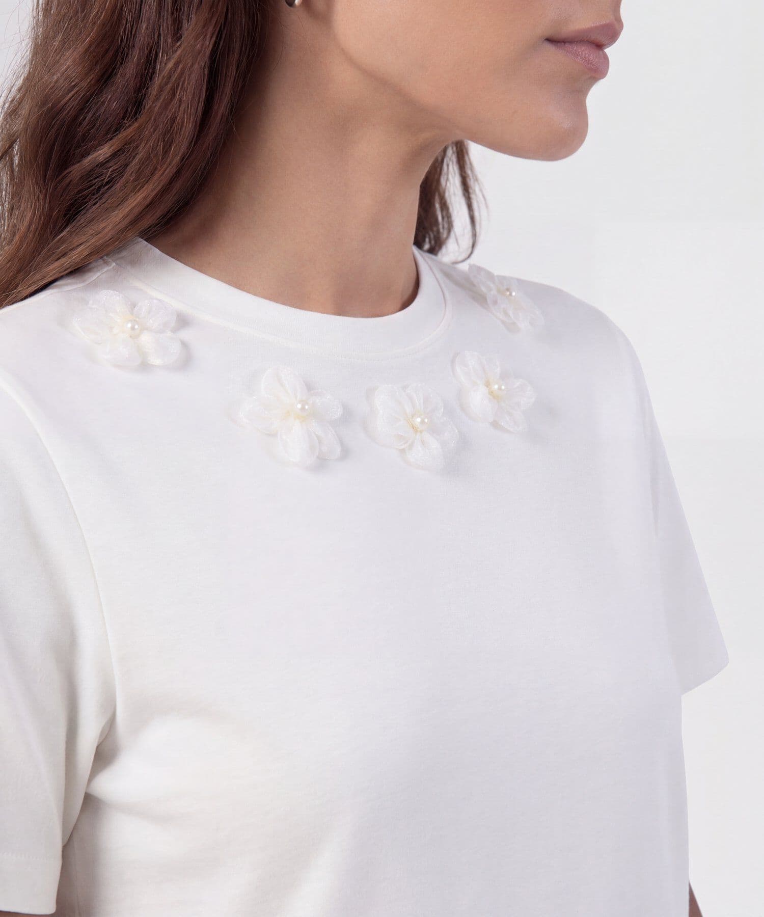 Camiseta Candelaria Relajado blanco para mujer, vista 3