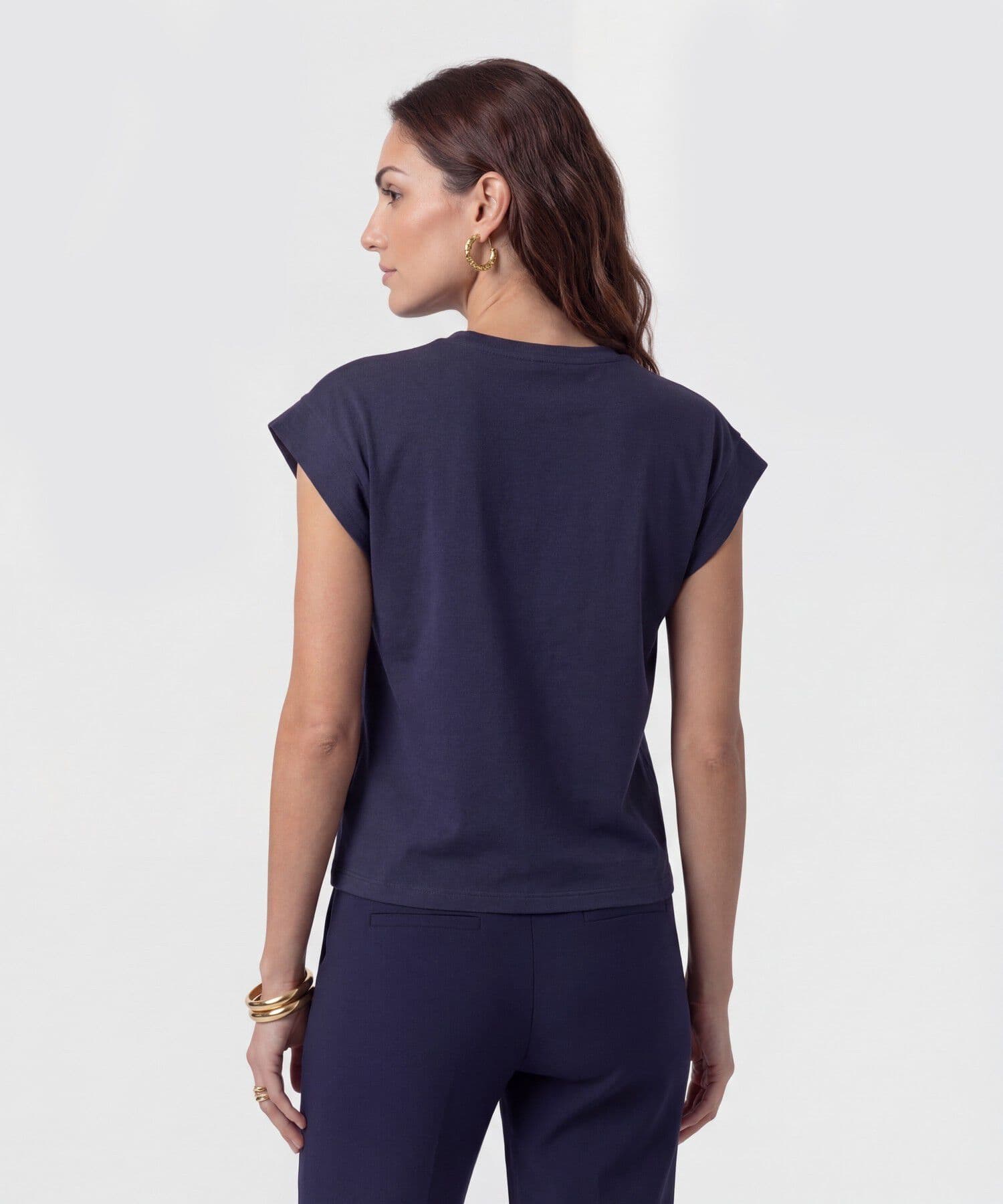 Camiseta Julieta Edición Índigo azul marino para mujer, vista 4