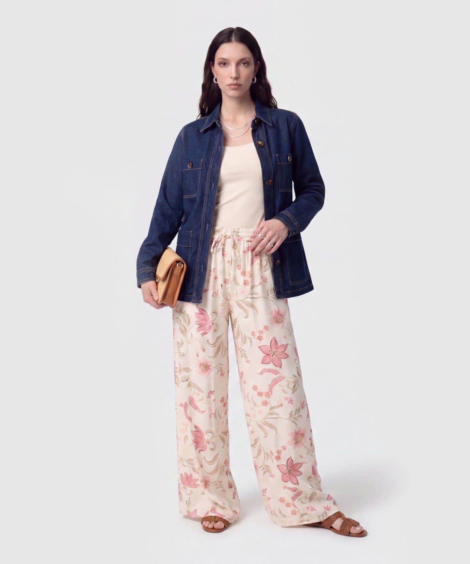 Pantalón Dalia Natural gris humo para mujer, vista 2