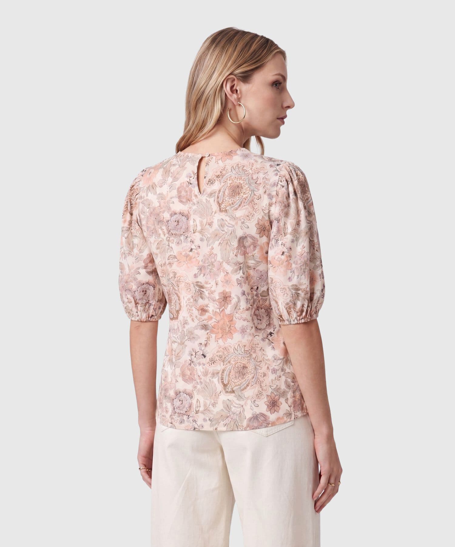 Blusa Litoral Minimalista verde botella para mujer, vista 4