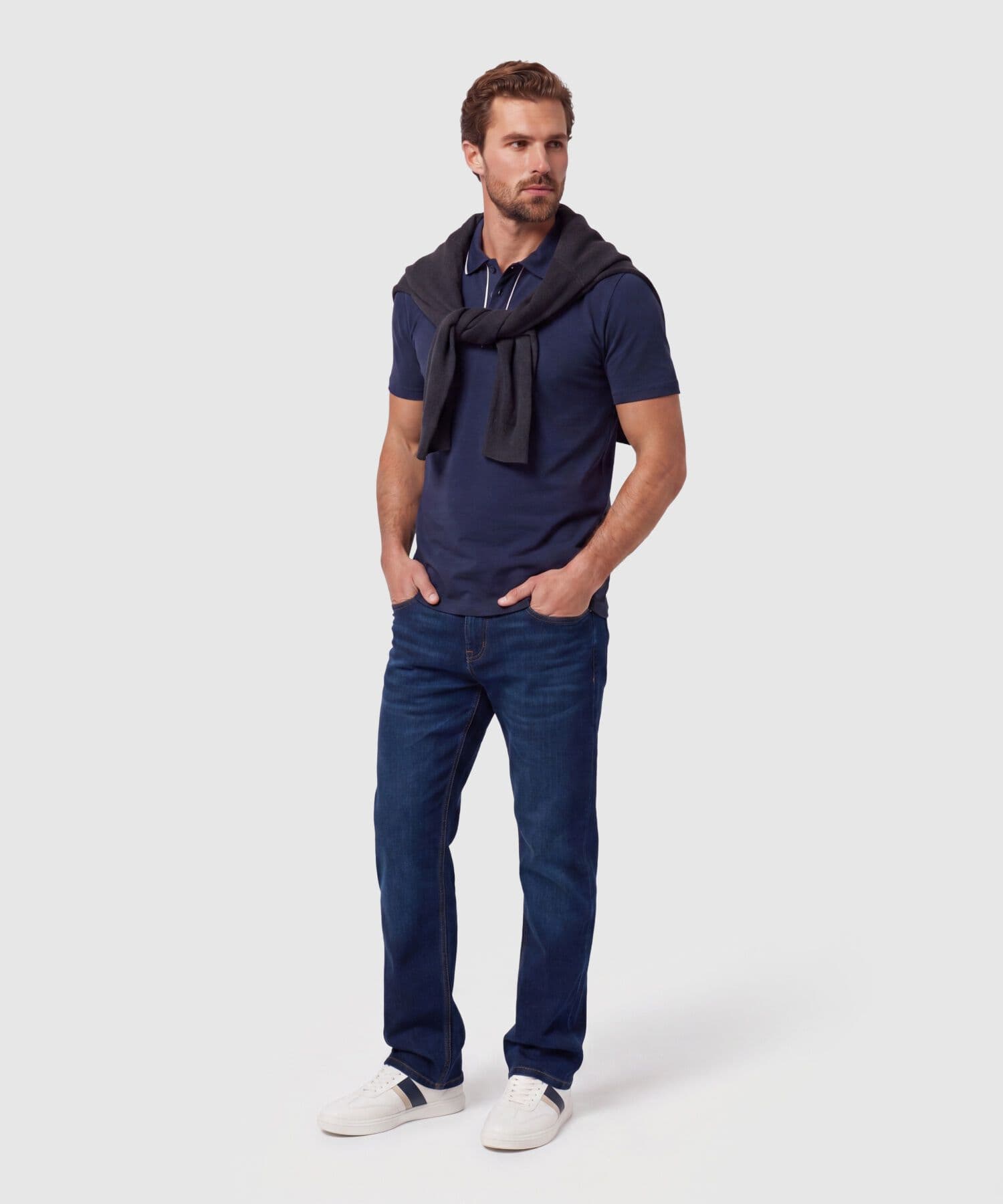 Polo Marfil Urbano azul marino para hombre, vista 2