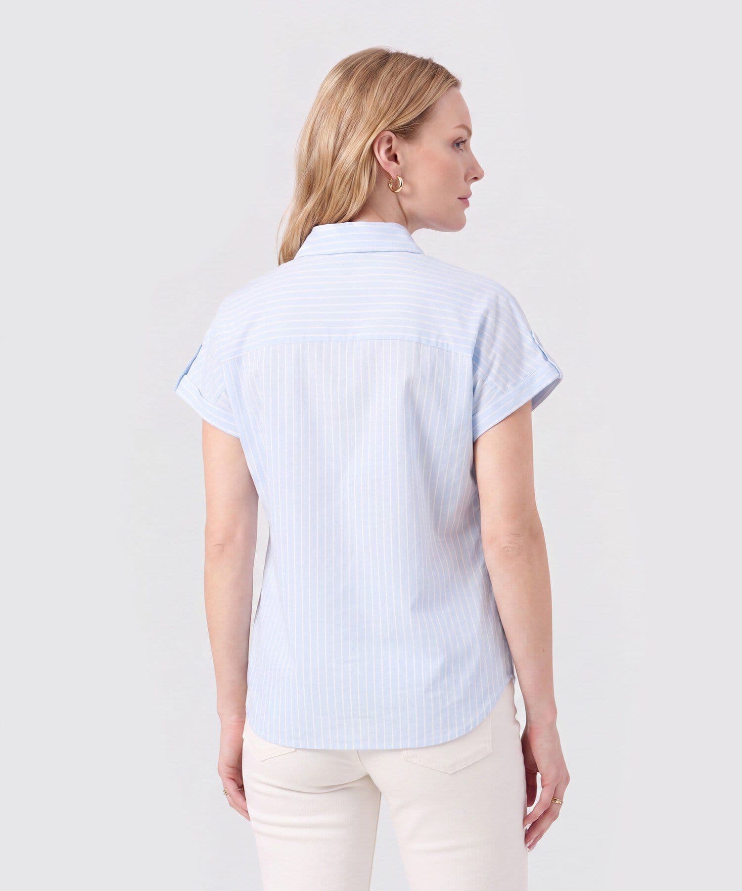 Camisa Cauce Ligero azul marino para mujer, vista 4