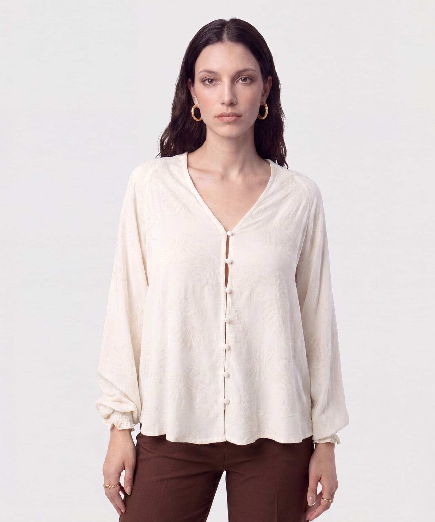 Blusa Horizonte Sastre arena para mujer, vista principal