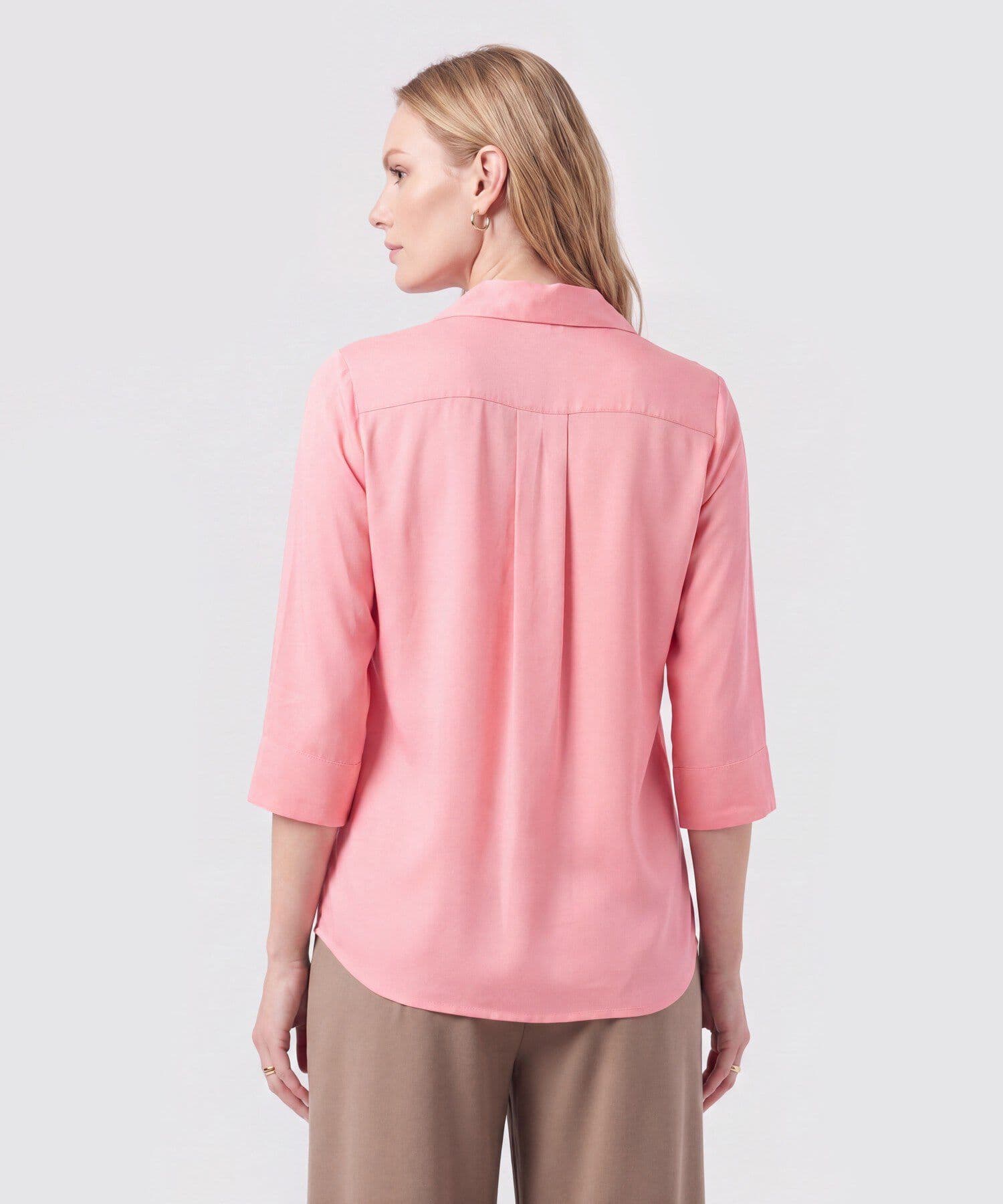 Blusa Granada de Ciudad rosa empolvado para mujer, vista 4