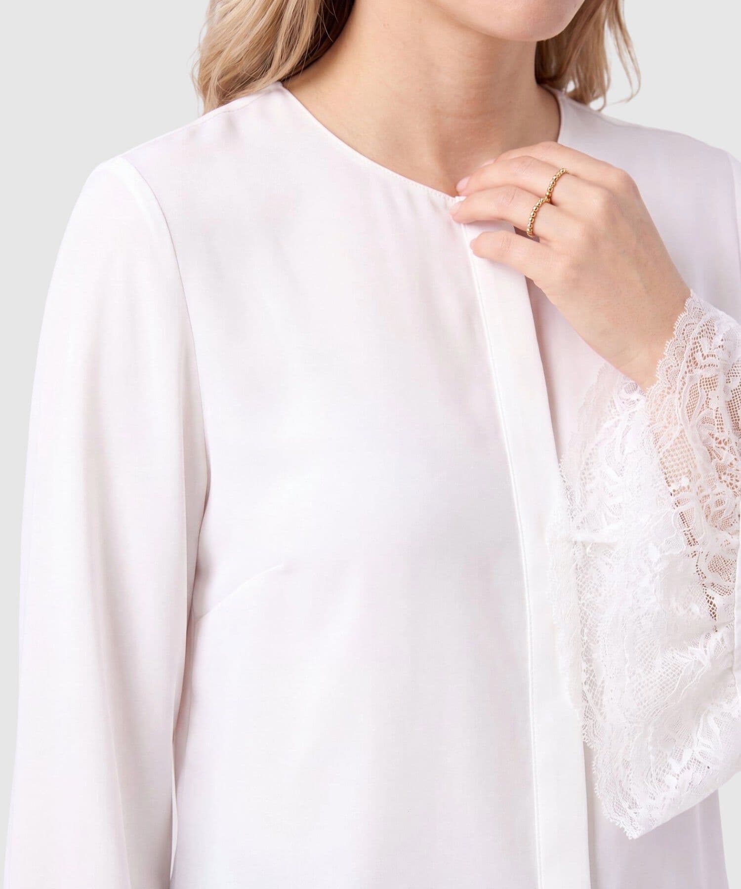 Blusa Dalia Urbano blanco para mujer, vista 3