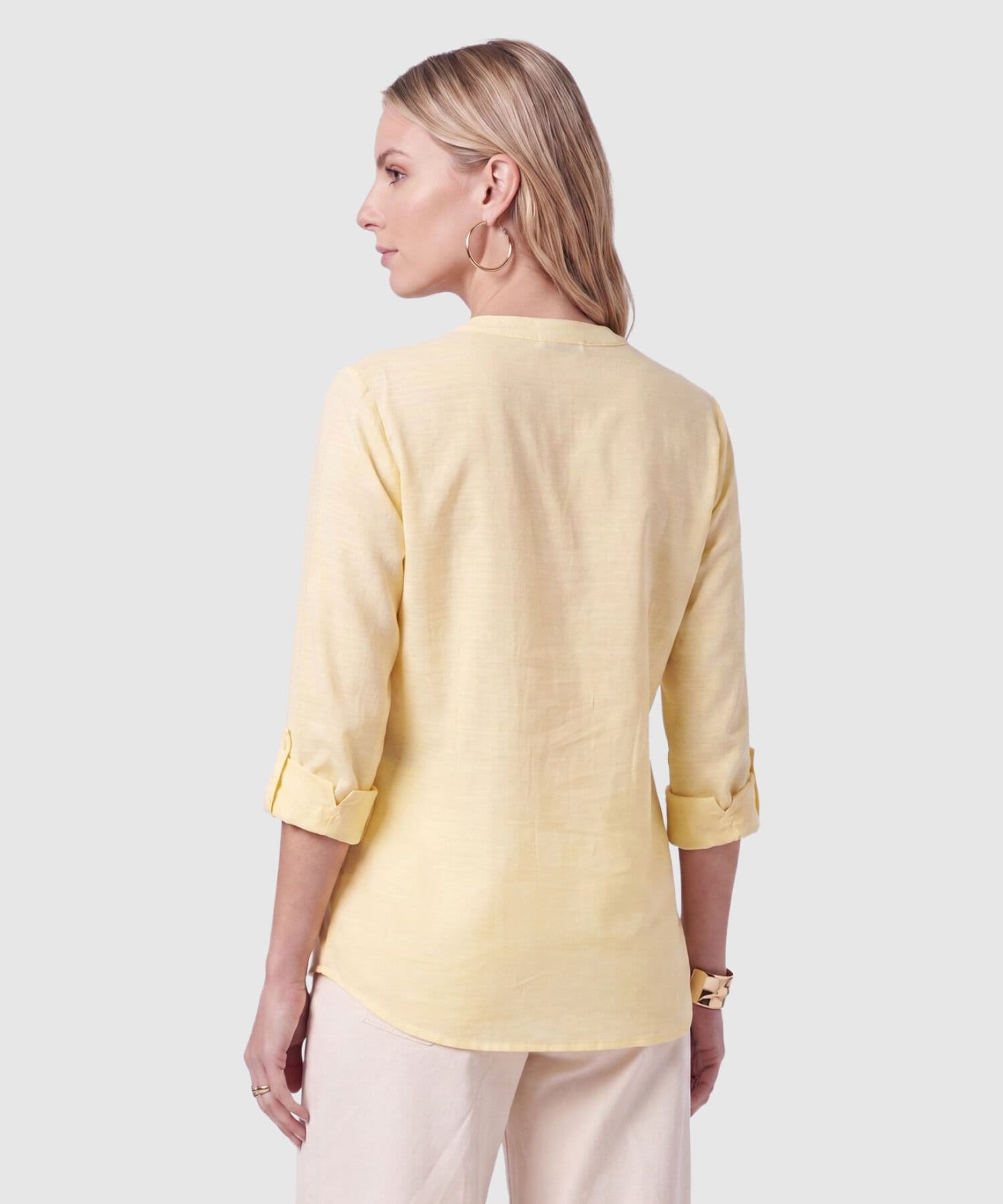 Blusa Guayacán Relajado azul marino para mujer, vista 4