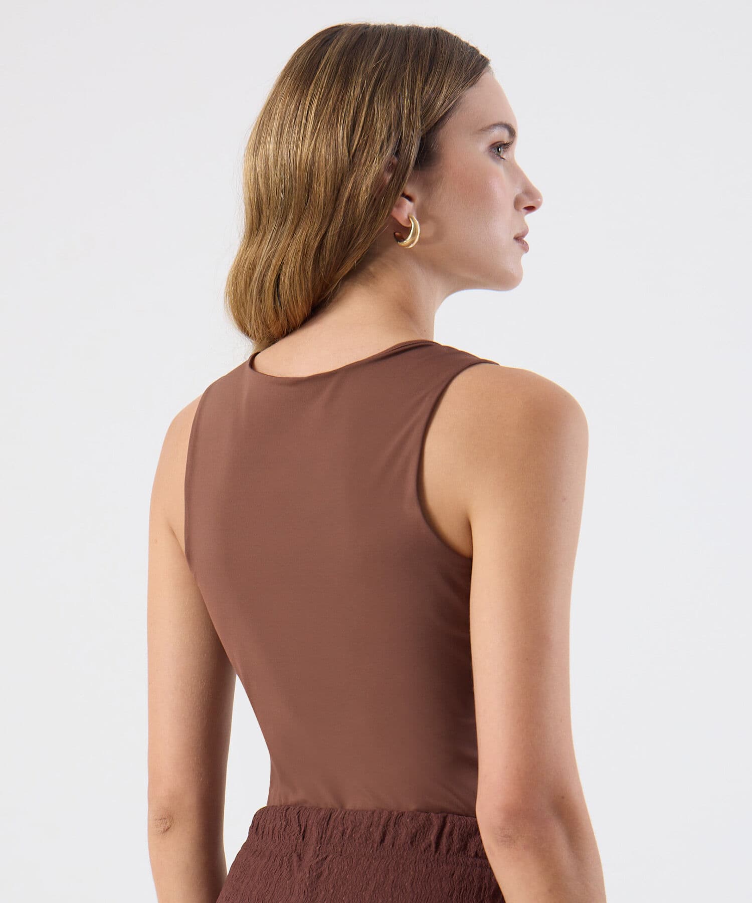 Camiseta Sabana de Viaje café para mujer, vista 4