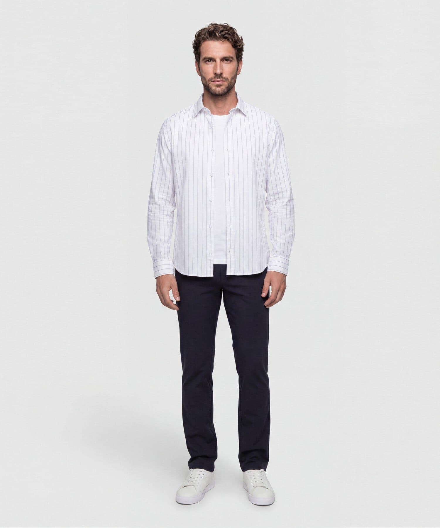 Camisa Cedro de Ciudad blanco para hombre, vista 2