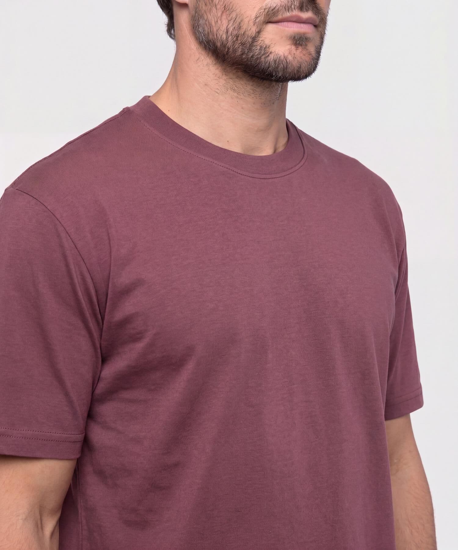 Camiseta Salina Suave café para hombre, vista 3
