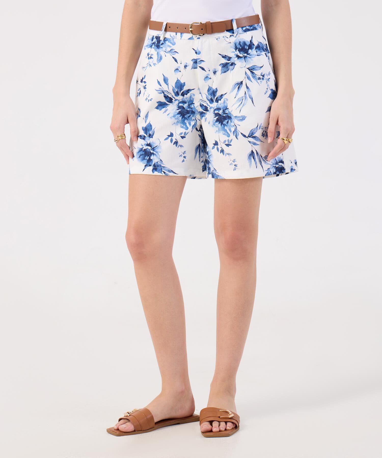 Bermuda Lumbre de Ciudad azul marino para mujer, vista principal