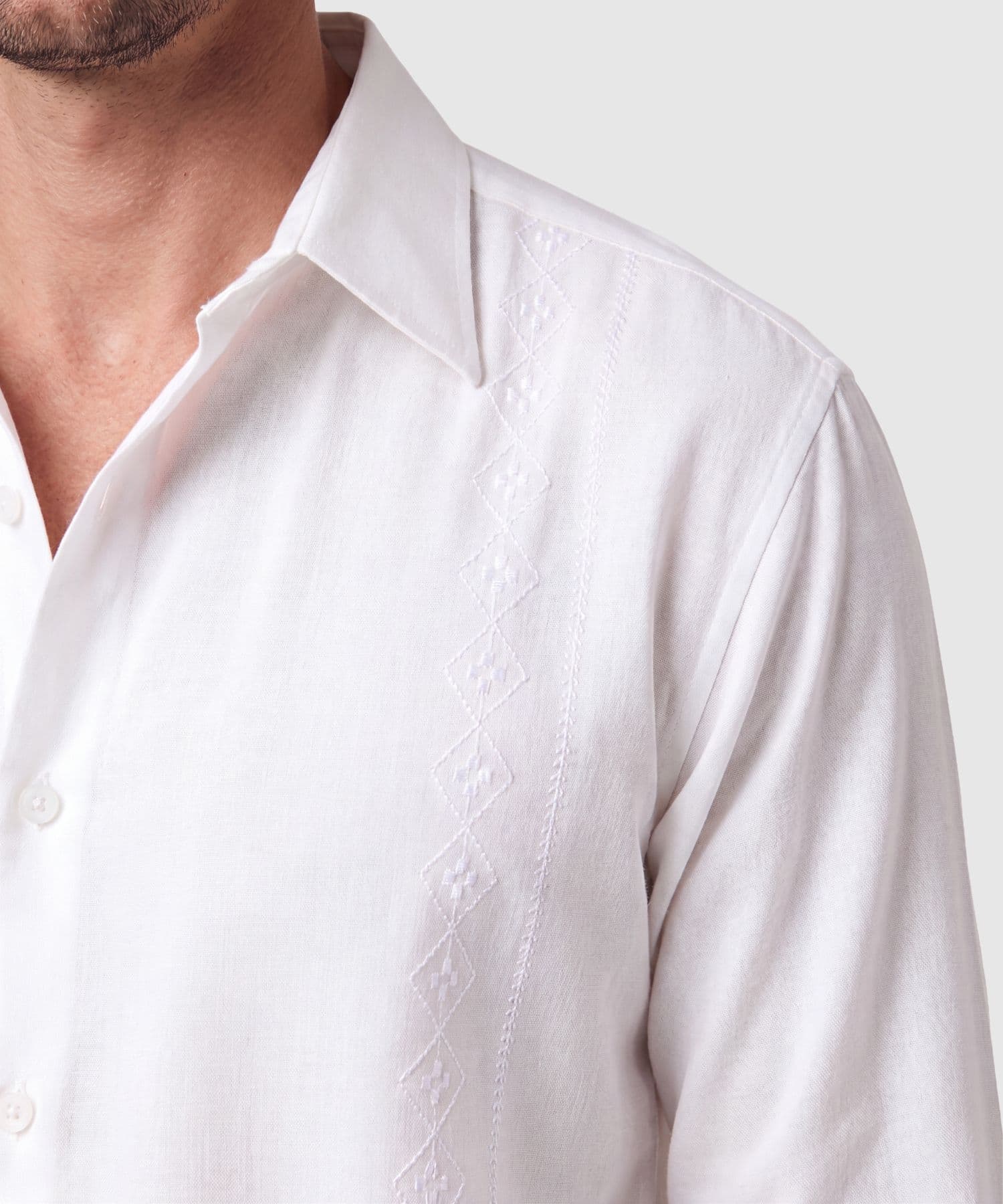 Camisa Cobalto de Día blanco para hombre, vista 3