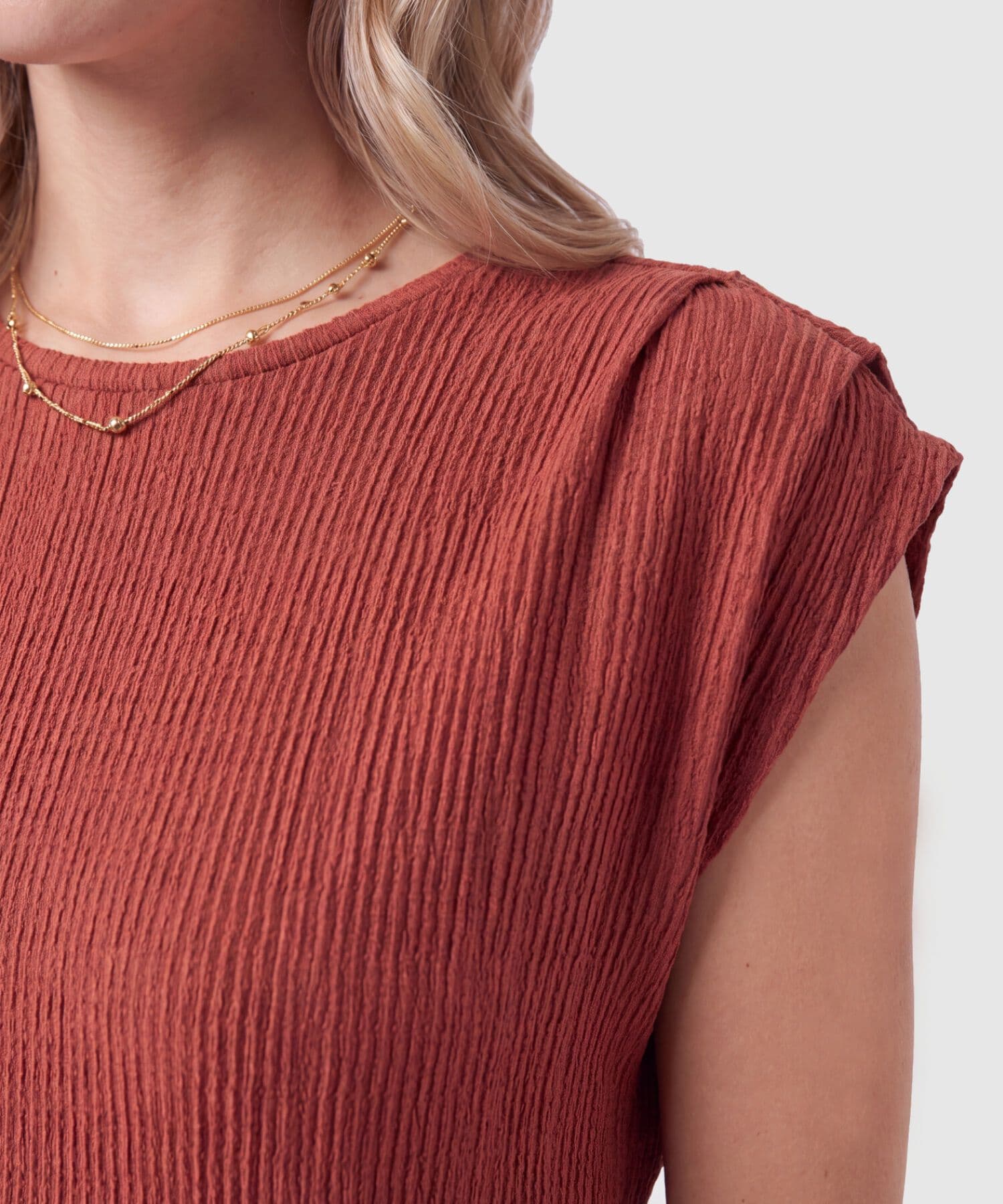 Camiseta Valentina de Viaje naranja para mujer, vista 3