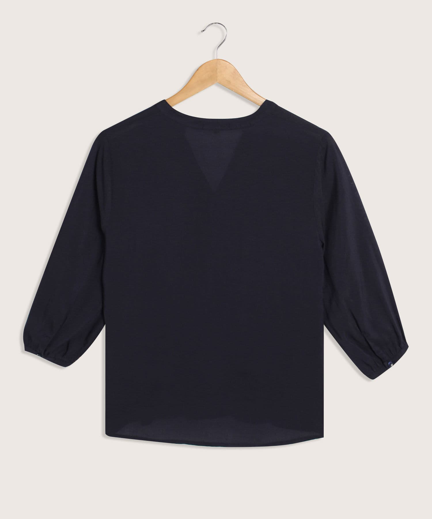 Blusa Horizonte Minimalista azul marino para mujer, vista 3