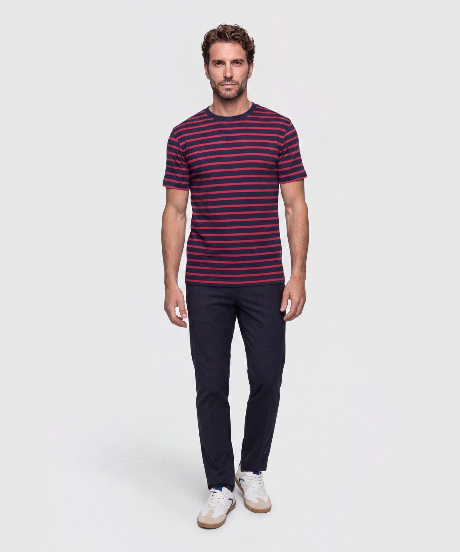 Camiseta Flora de Ciudad azul marino para hombre, vista 2