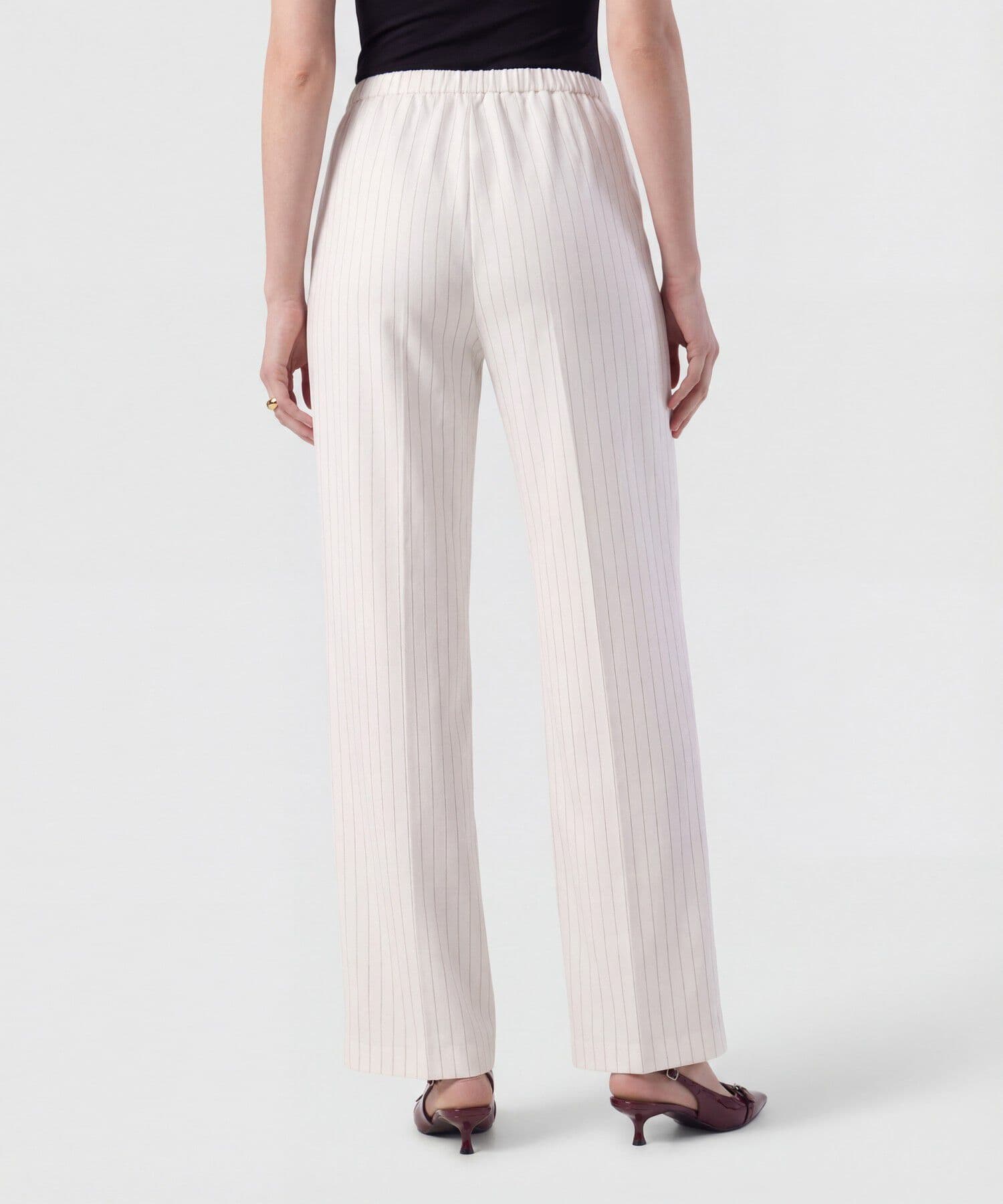 Pantalón Solana Suave blanco para mujer, vista 4