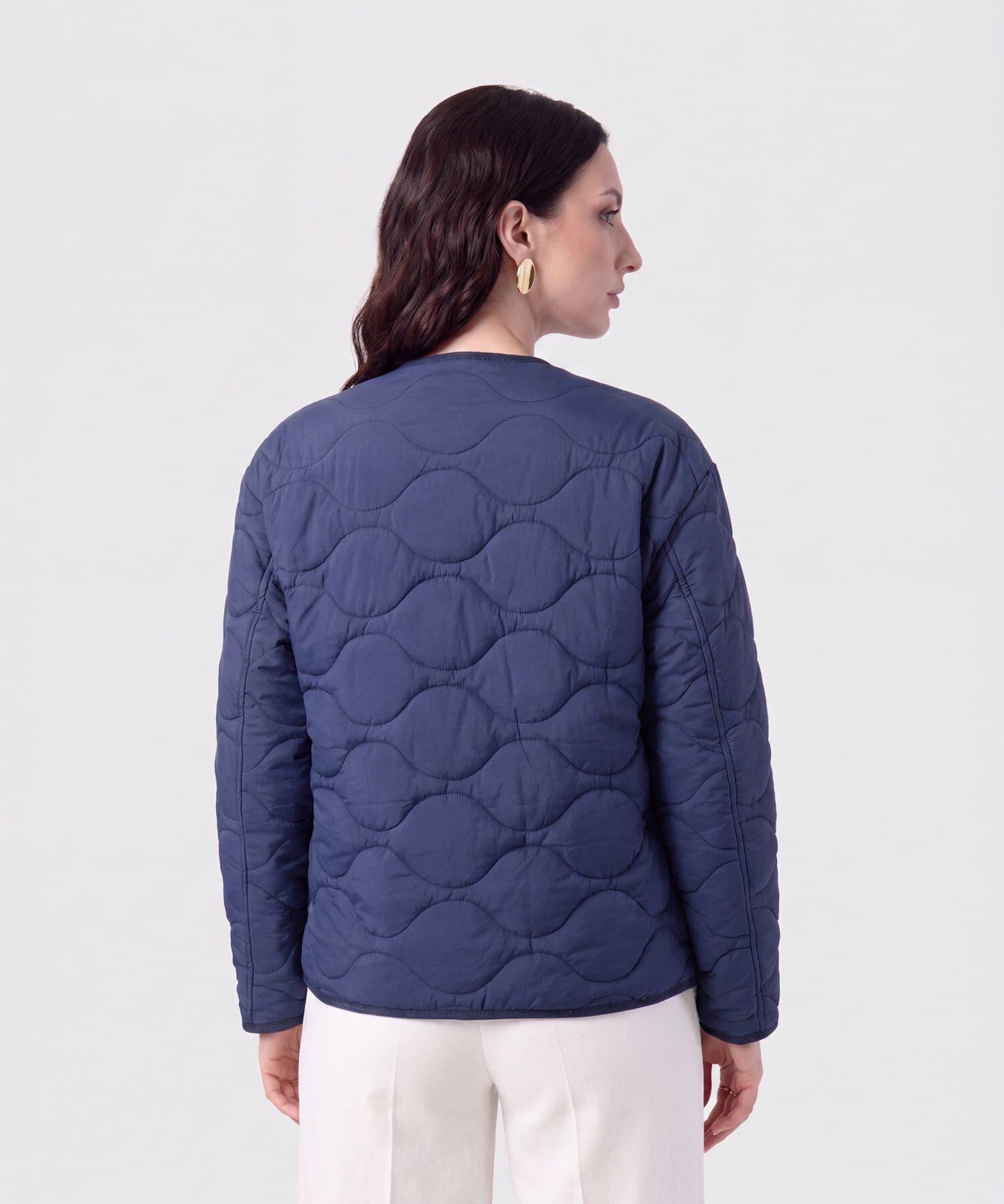 Chaqueta Cauce Minimalista azul marino para mujer, vista 4