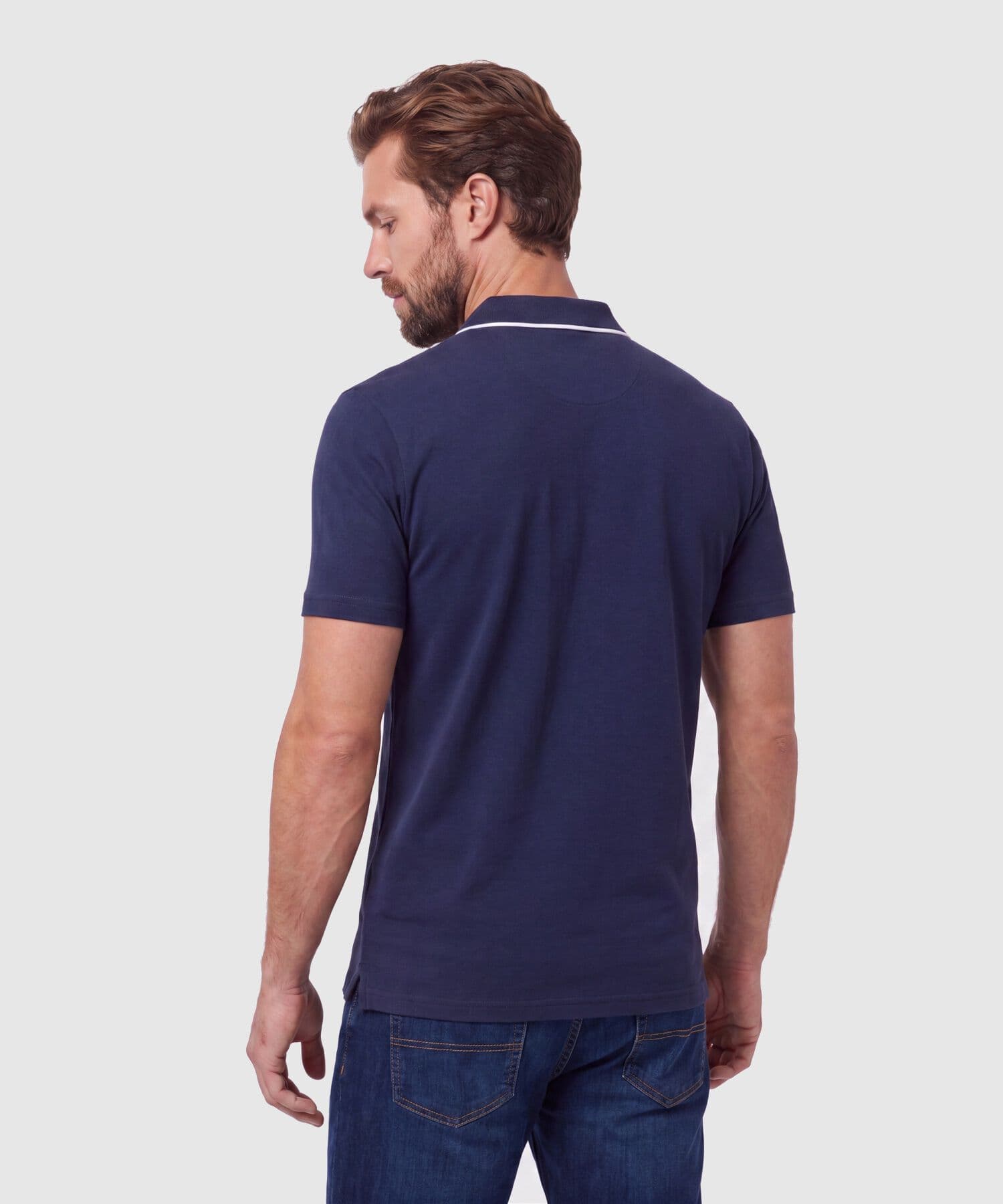 Polo Marfil Urbano azul marino para hombre, vista 4