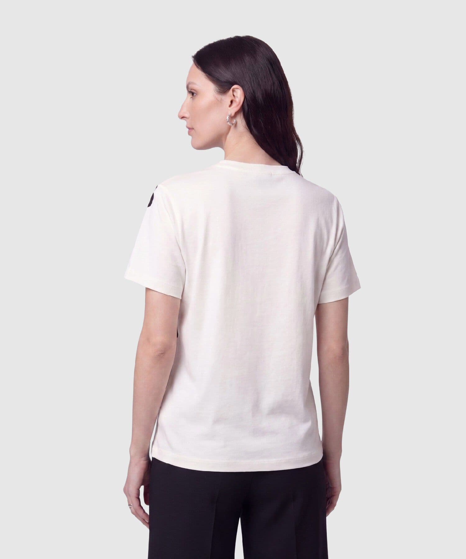 Camiseta Niebla Relajado blanco para mujer, vista 4
