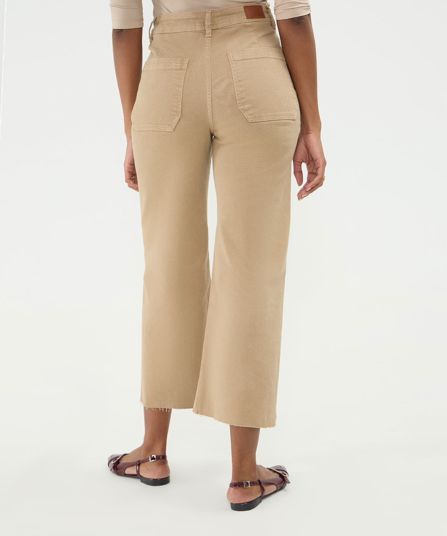 Jean Violeta Texturizado café para mujer, vista 5
