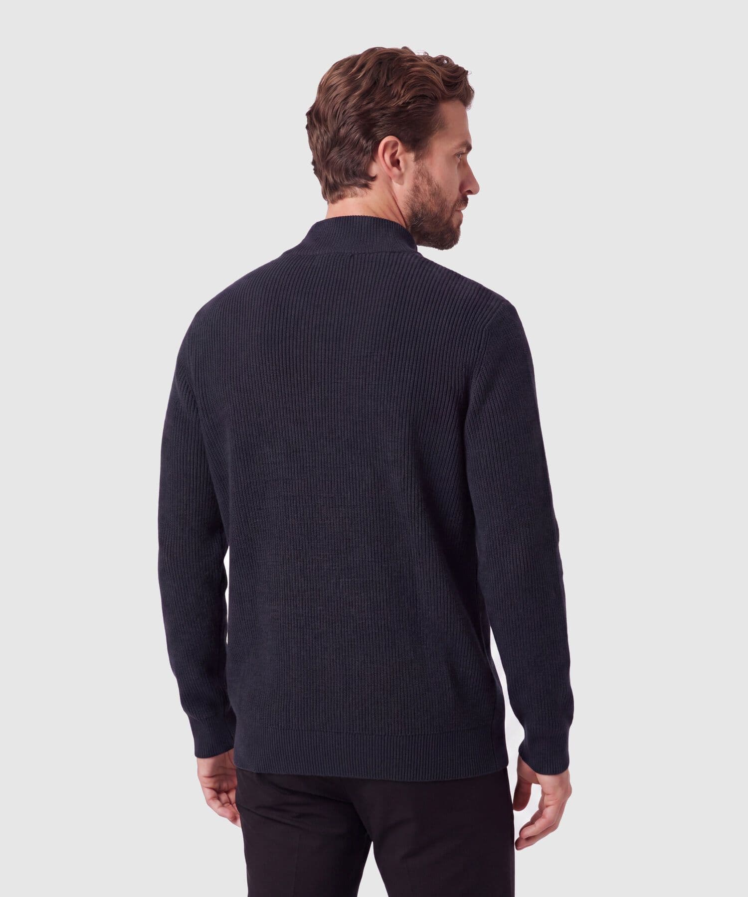 Buzo Coral Suave negro para hombre, vista 4