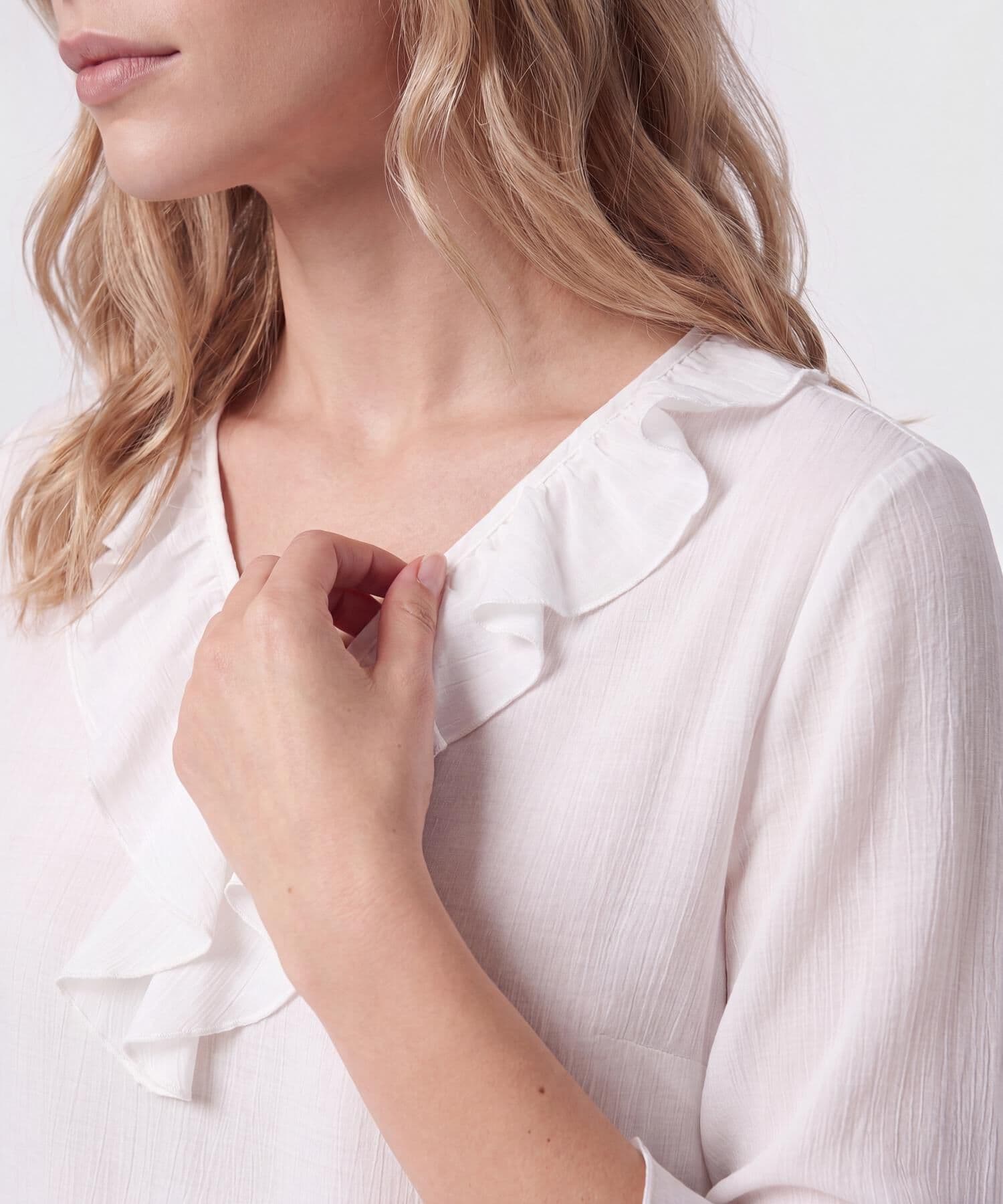 Blusa Sabana Suave blanco para mujer, vista 3