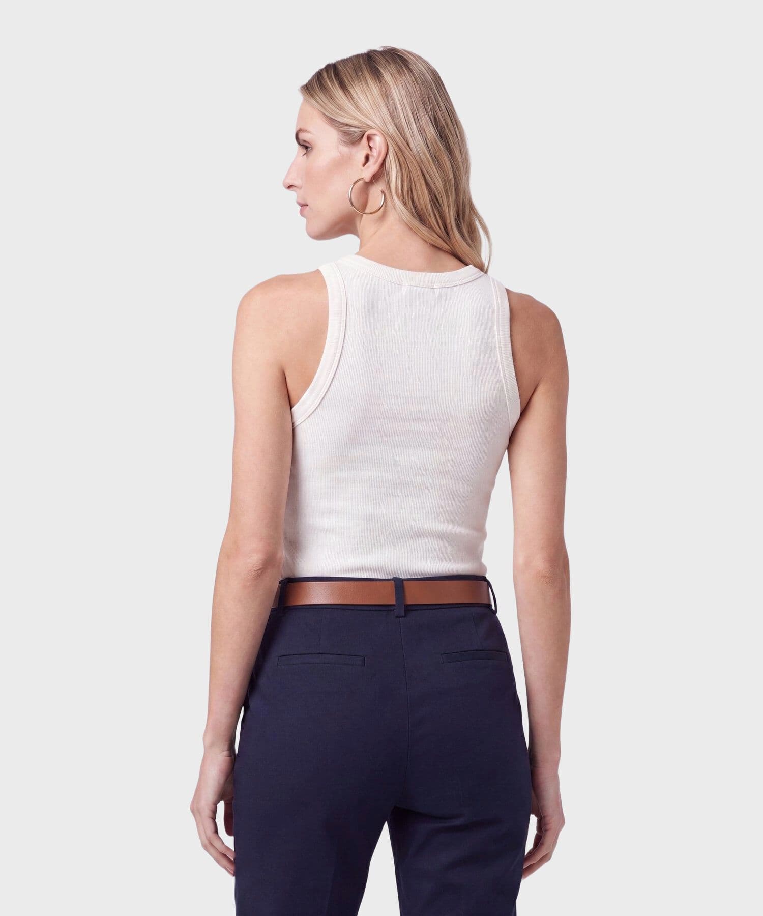Camiseta Salina Edición Lino blanco para mujer, vista 4